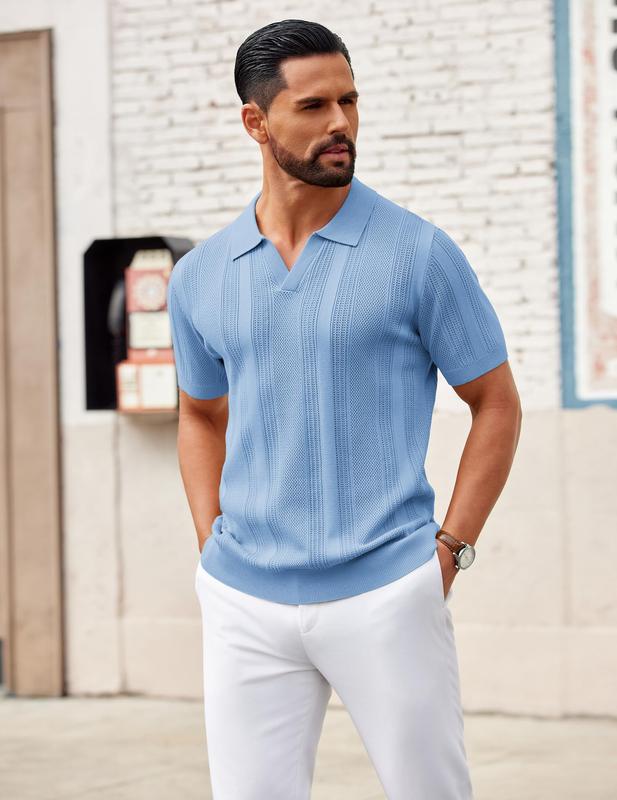 Amalfi Textured Knit Polo (4 Pack)