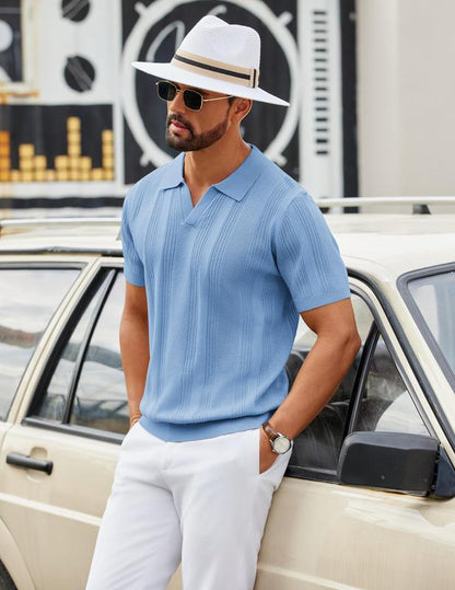Amalfi Textured Knit Polo (4 Pack)